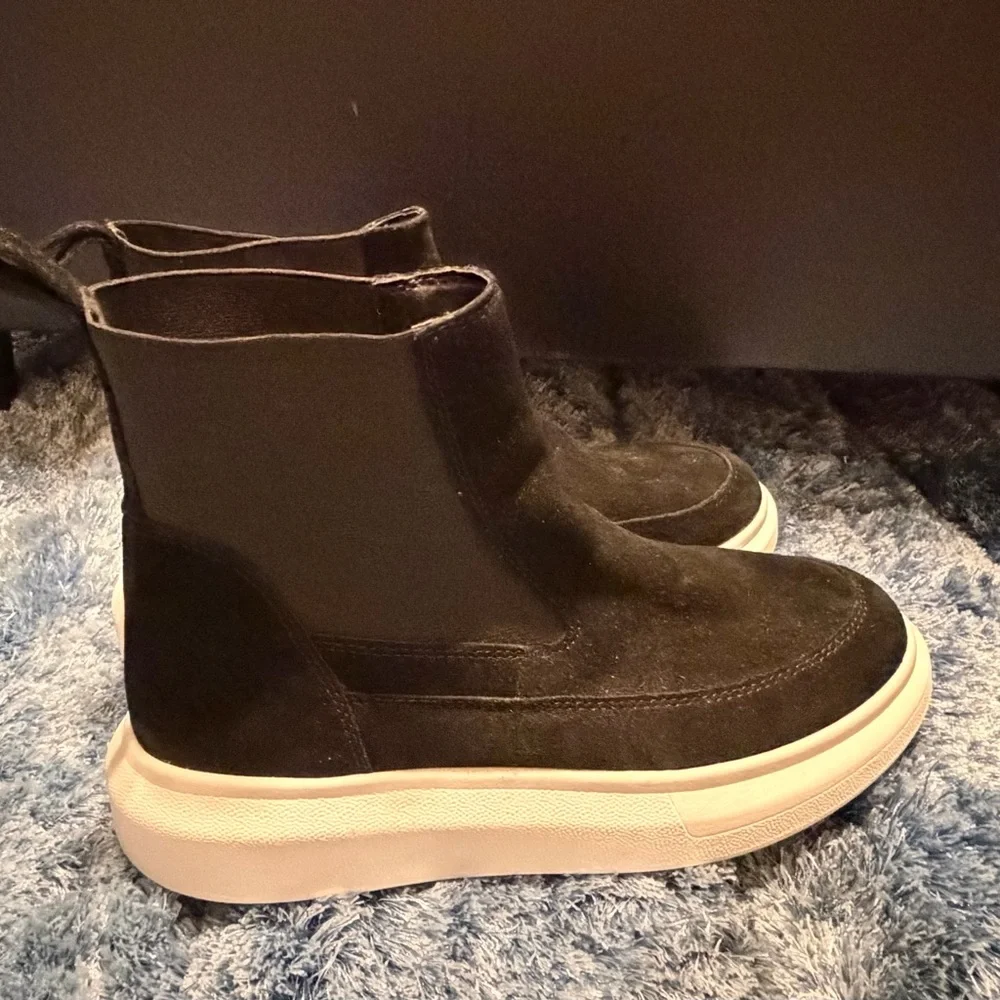 Nurture Rebalance Black Suede  High-Top Sneakers